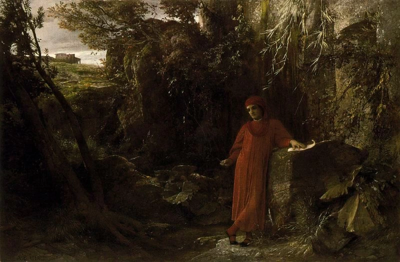 Petrarca alla fontana di Vaucluse